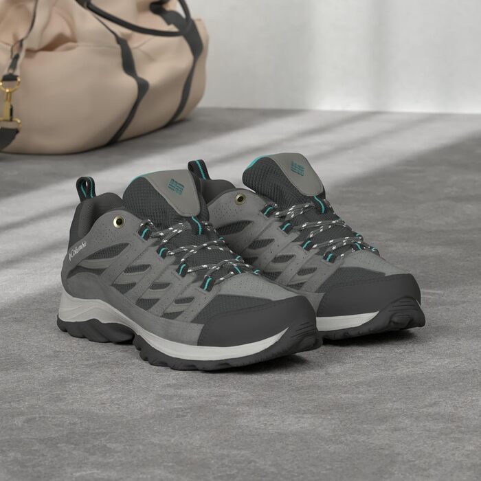 Жіночі трекінгові черевики Columbia Crestwood, сірі (Graphite x Pacific Rim), 38 EU