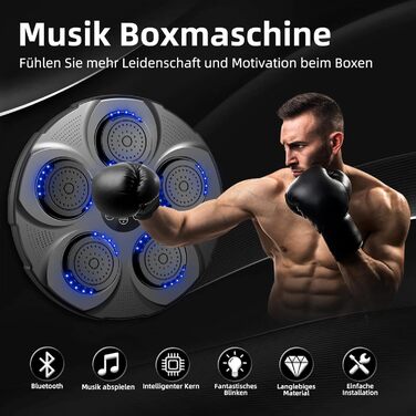 Професійна LED музична бокс-машина HotHands з Bluetooth, 9 режимів, настінна, для дітей та дорослих, для дому та залу
