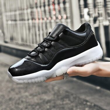 Кросівки баскетбольні для чоловіків та жінок, унісекс. Зручні кросівки для занять спортом, прогулянок та повсякденного носіння. Антиковзаюча підошва, легкі, розміри 36-45, білі, сині (чорні), 38 EU.