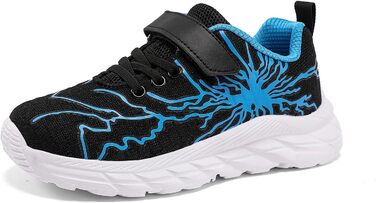 Дитячі кросівки для занять спортом: легкі, дихаючі, для хлопчиків та дівчаток, Mesh, Outdoor, Fitness, чорний, зелений, чорний/синій, 29 EU