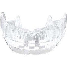 Спортивна капа BAY® CE DOPPEL PROFI SMILE прозора, для дорослих і дітей, з гігієнічним футляром, сертифікована, біла/прозора
