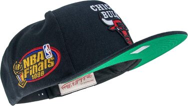 Кепка Mitchell & Ness NBA Top Spot Snapback Chicago Bulls, чорний колір, універсальний розмір
