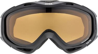 Лижна маска Uvex G.gl 300 Pola, поляризаційна, унісекс, чорна матова, універсальний розмір