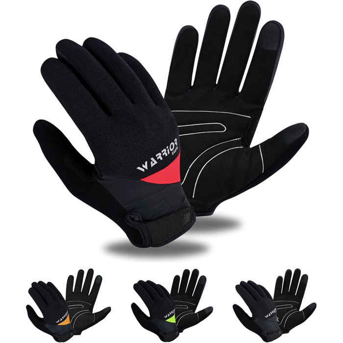 Велосипедні рукавички Habfinger для чоловіків, червоні/бежеві (XXL), неслизьке покриття, короткі