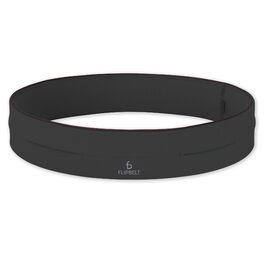 FlipBelt Klassischer Laufgürtel: Пояс для бігу, поясна сумка для жінок та чоловіків, без натирань, для телефону, вологовідвідний, L Carbon
