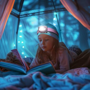 LED налобний ліхтар EverBrite 2 шт. Рожевий з червоним та зеленим світлом, 5 режимів, для кемпінгу та відпочинку на природі