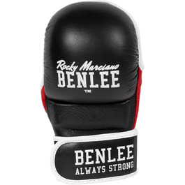 Боксерські рукавички BENLEE Striker L-XL з натуральної шкіри для MMA, чорні