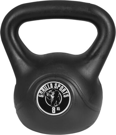 Кетлбел GORILLA SPORTS з пластика, 2-20 кг, одинично або комплект, з/без підставки – гиря для фітнесу