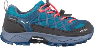 Дитячі трекінгові черевики SALEWA Jr Wildfire Waterproof, унісекс, 32 EU, Caneel Bay Fluo Coral