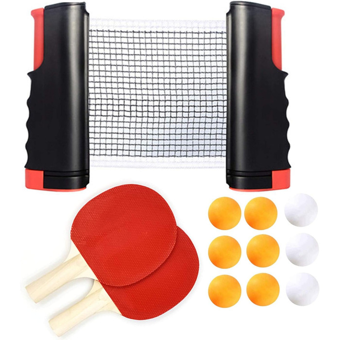 Набір для настільного тенісу Coriver: 2 ракетки, 9 м'ячів, сумка. Професійний спортивний набір для гри в приміщенні та на вулиці