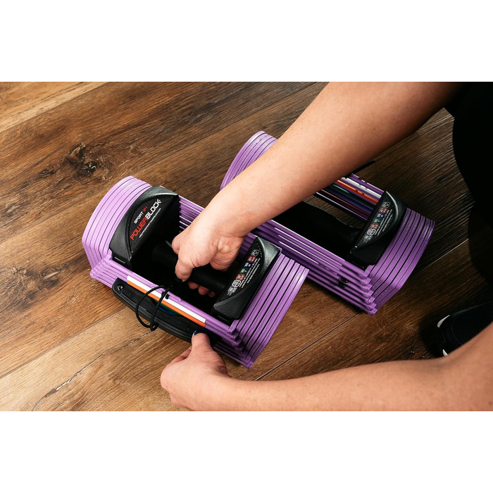 PowerBlock Sport 24: Регульовані гантелі, 1.4-10.9 кг, сталева конструкція, для дому