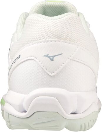 Жіночі кросівки для залу Mizuno Wave Phantom 3 Indoor, 37 EU, білий, сірий, патинове зелений