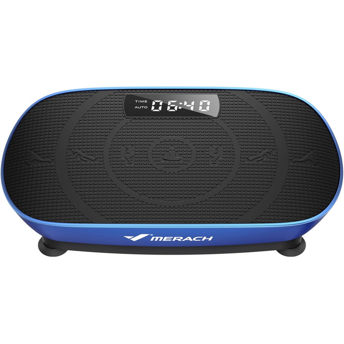 Вібраційна платформа MERACH для тренувань всього тіла, підтримка Bluetooth, синій