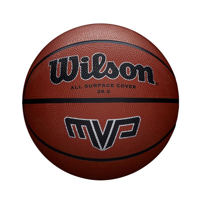 Баскетбольний м'яч Wilson MVP Outdoor для вуличних покриттів (асфальт, бетон, пластик), помаранчевий, розмір 5