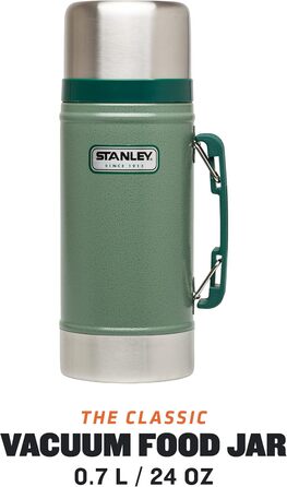 Термос Stanley Legendary Classic 1 л та харчовий контейнер 0,7 л, зелений, сталь 18/8