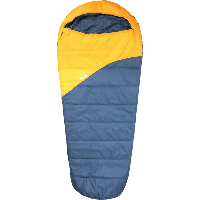 Спальний мішок Mountain Warehouse Summit 250 - 3/4 сезону, ізольований, мумієподібний, 22x40 см у складеному стані. Підходить для осені, кемпінгу та трекінгу. Застібка-блискавка справа, довжина 215 см (Жовтий, XL)
