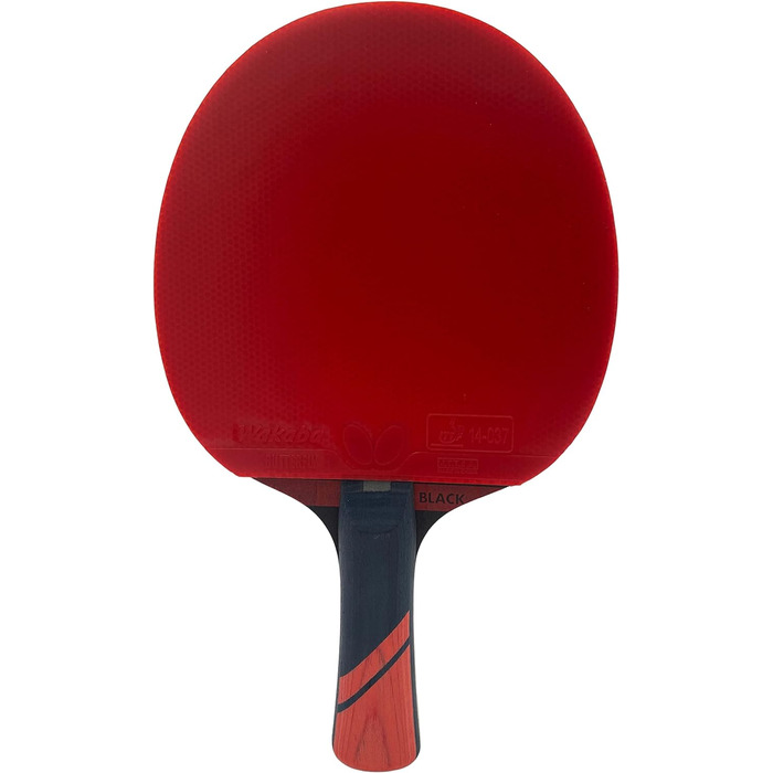 Настільна ракетка Butterfly Dimitrij Ovtcharov Black, ITTF, Wakaba 2,1 мм, для професіоналів, комплект з чохлом, м'ячами та другою ракеткою