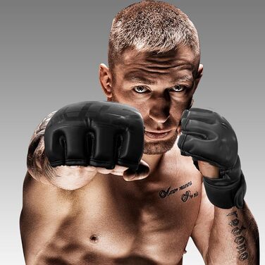 Професійні рукавички для MMA та боксу, унісекс, для мішка, тренувань, Муай Тай, кікбоксингу, з посиленою амортизацією