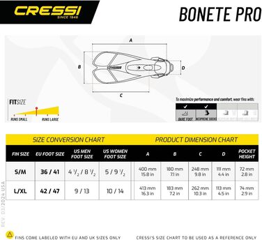 Ласти CRESSI Bonete для дорослих, короткі, регульовані, легкі, міцні, для подорожей