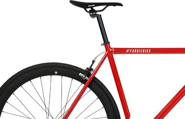 Велосипед FabricBike Original Pro, фікс-гіар, Hi-Ten сталь, міський, 8 кольорів, 3 розміри, 10,45 кг, Pro Red & Matte Black, рама 49 см