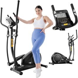 Еліптичний тренажер TREX SPORT TX-600CT Velox для дому, магнітна система, 16 рівнів навантаження, пульсометр, до 120 кг