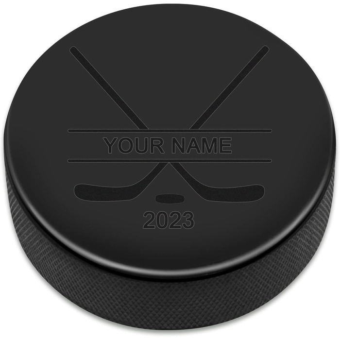 Персоналізована хокейна шайба з гравіюванням імені