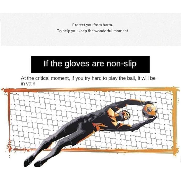 Воротарські рукавички PLbSe: міцний хват, неслизькі, дихаючі, для дорослих та дітей (блакитні, розмір 7)