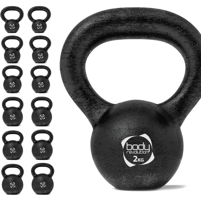 Чавунна гиря Body Revolution для силових тренувань, 2-28 кг
