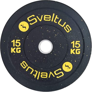 Олімпійський гриф із гумовим покриттям Sveltus, 15 кг