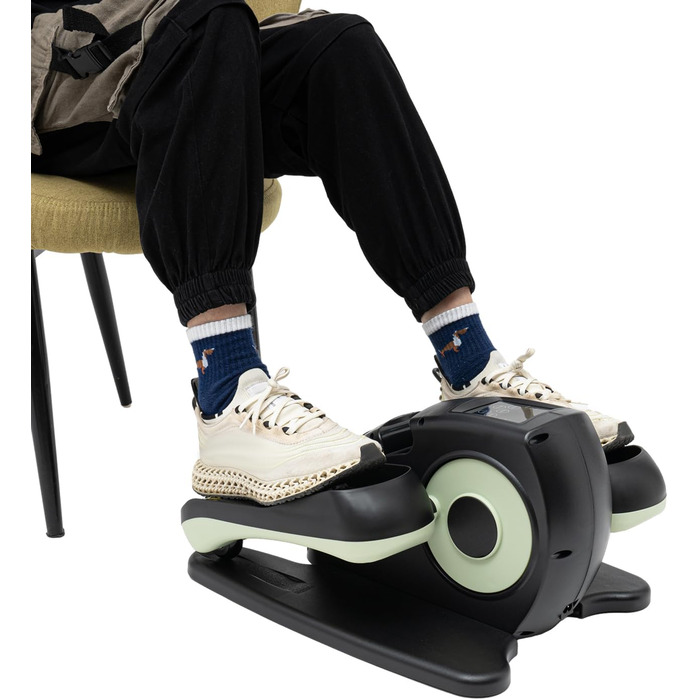 Електричний еліптичний тренажер Mini під стіл з пультом та дисплеєм, 5 швидкостей