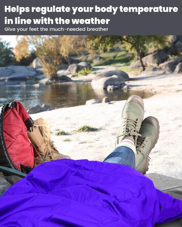 Спальний мішок Sportneer для дорослих та дітей - легкий, компактний, для кемпінгу, походу, рюкзака, 220x75 см, фіолетовий