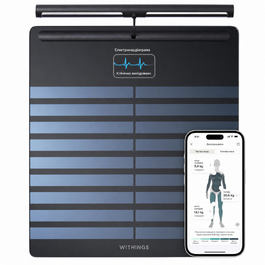 Розумні ваги Withings Body Scan WBS08 — аналіз складу тіла та ЕКГ-моніторинг серця