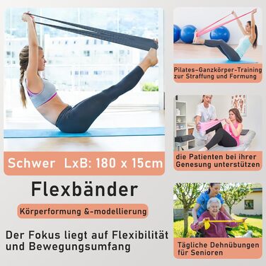 Pilates Ring Набір для домашніх тренувань: коло, ваги на щиколотки та зап'ястя, гумові стрічки, сірий колір