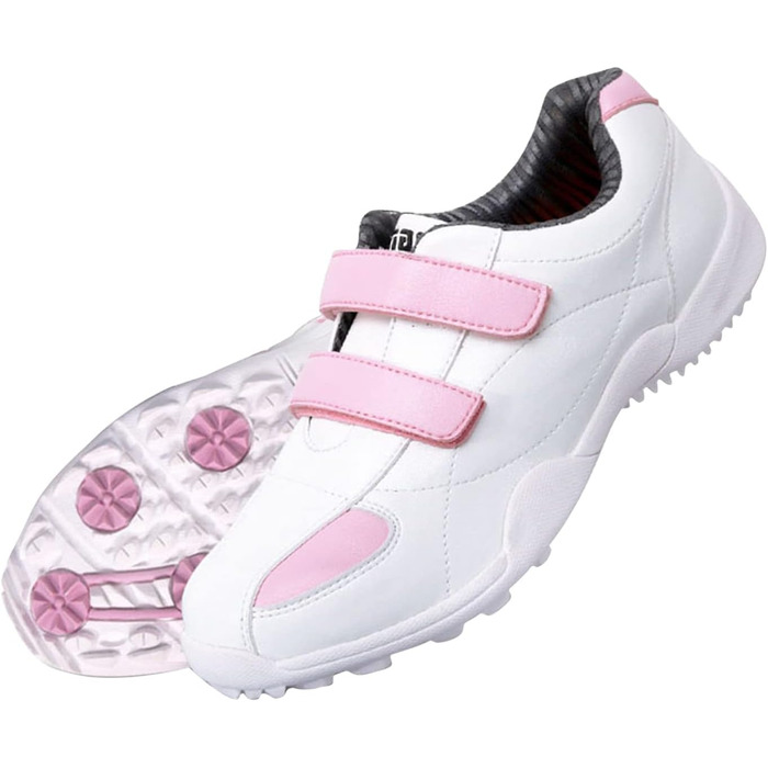 Жіночі гольф-туфлі PGM водонепроникні, без шипів, на липучці, рожеві, 38 EU