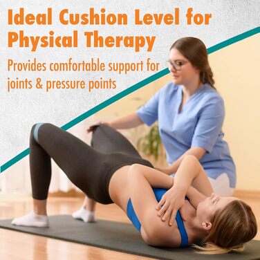 Maximo Fitnessmatte Premium: килимок для йоги, фітнесу, пілатесу, 183x60 см, 1,2 см товщина, синій