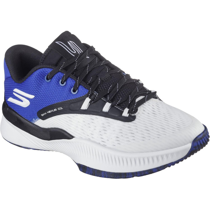 Кросівки Skechers Nexus для чоловіків, баскетбольні, сірі та зелені (42 EU, білий/синій)