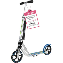 Самокат HUDORA BigWheel 205 алюмінієвий, складаний, міський, для дітей та дорослих, регульована висота, до 100 кг