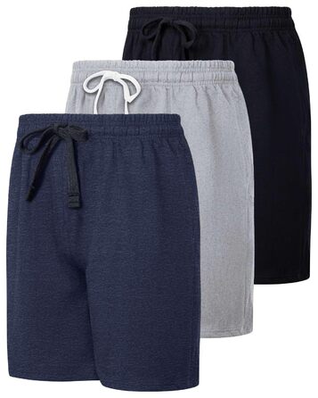 Чоловічий комплект Real Essentials: 3 футболки з бавовни, 22.9 см, French Terry, світшот з кишенями (доступний у розмірах Big & Tall), комплект 4 (Спортивний, повсякденний, M, Set 7)