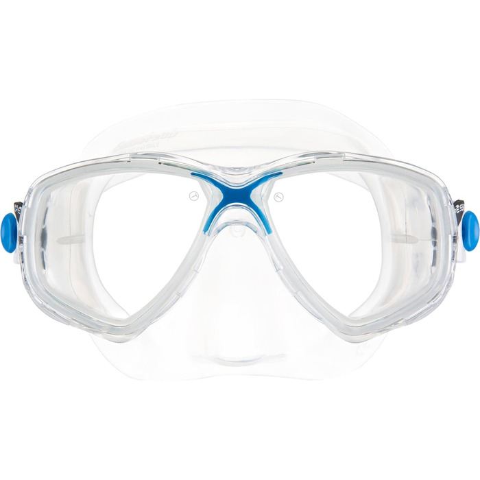 Маска Cressi Marea + трубка Cressi Mexico для снорклінгу та дайвінгу, унісекс, прозора/блакитна