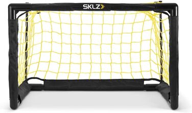 SKLZ Pro Mini-Tor: міні-ворота для футболу, м'який м'яч 12.7 см, легка збірка, білий/жовтий колір