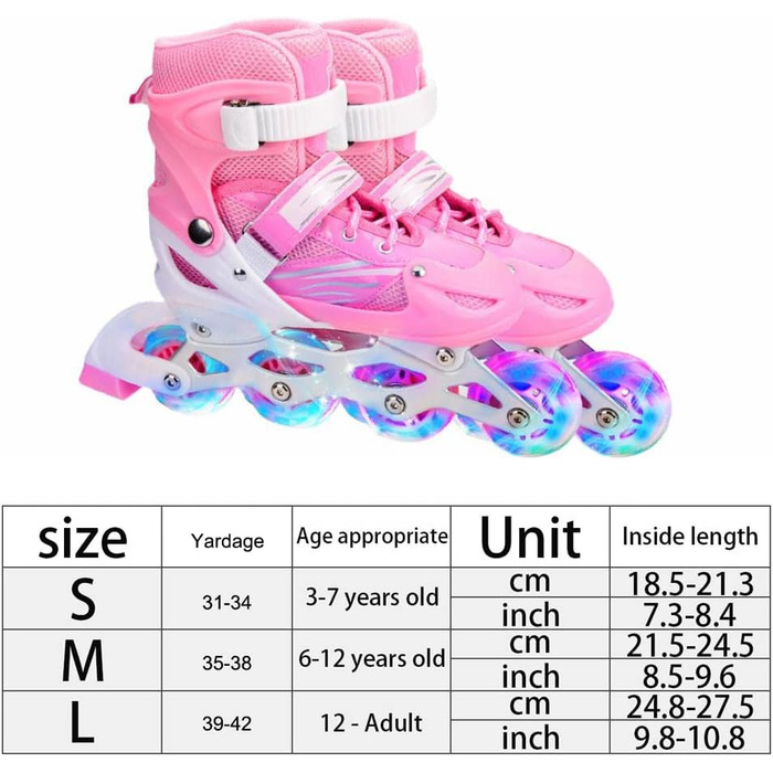 Інлайневі ролики HWGING 2-в-1, регульовані ролики для дітей, підходять для хлопчиків та дівчаток, початківців, жінок та чоловіків