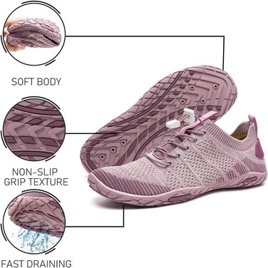 Взуття для плавання та відпочинку WateLves: шкарпетки для водних видів спорту, пляжу та басейну. Розмір 38 EU, фіолетовий