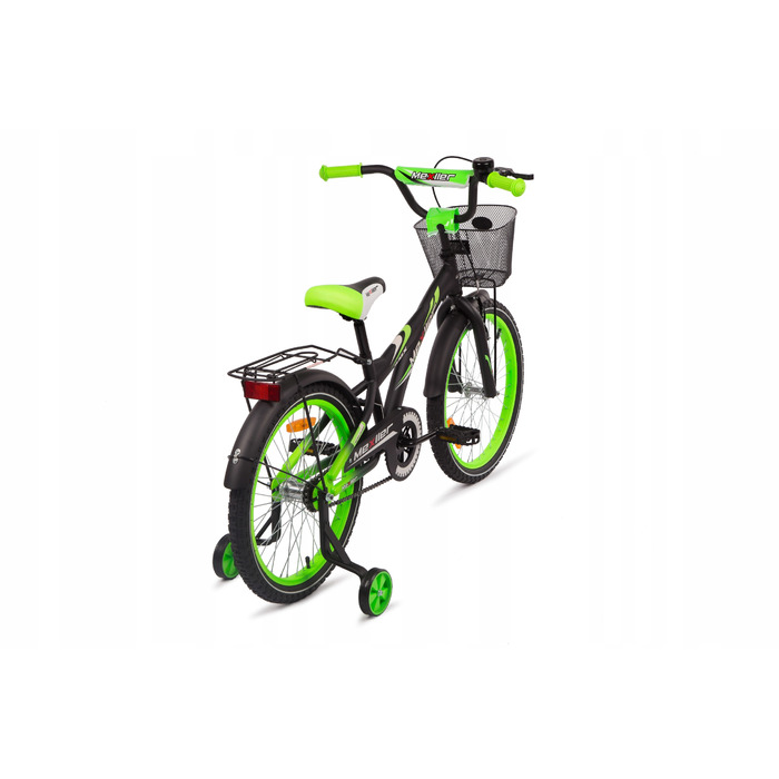 Дитячий велосипед Mexller BMX 20 дюймів, синій, з додатковими колесами