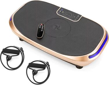 Вібраційна платформа Gymtek 4D з Bluetooth і підсвіткою, 4 режими тренувань, для дому, для нарощування м'язів і спалювання жиру
