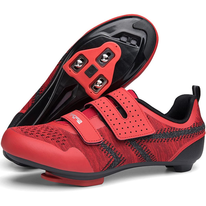 Велотуфлі ULTIANT для їзди в залі та на вулиці, сумісні з Peloton, Look SPD SL Delta, 39.5/40 EU, Rot 4