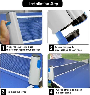 FBSPORT Набір для настільного тенісу Професійний: 2 ракетки, сітка, 6 м'ячів, сумка (сірий)