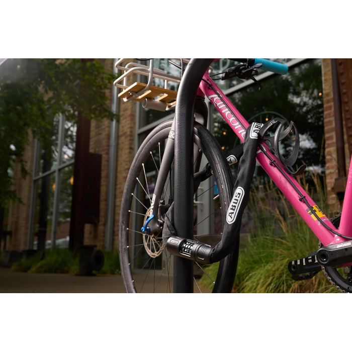 Замок ланцюговий ABUS 8808C - цифровий, сталевий, рівень захисту 9, 110 см (Чорний)