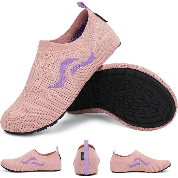 Чоботи для плавання SAGUARO Unisex: чоловічі та жіночі, швидковисихаючі, для відпочинку на природі, 37-47 EU (42/43 EU, Рожевий)