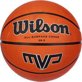 Баскетбольний м'яч Wilson MVP 7 для вулиці, коричневий, для асфальту, грануляту та пластикового покриття