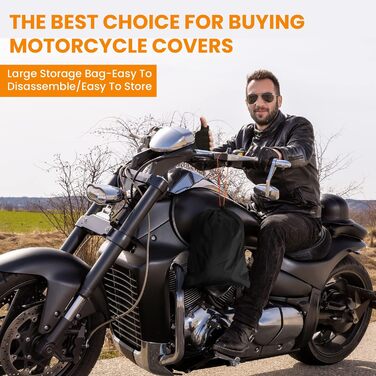 Захисний чохол для мотоцикла Motorrad - водонепроникний, XL (208x95x125 см)